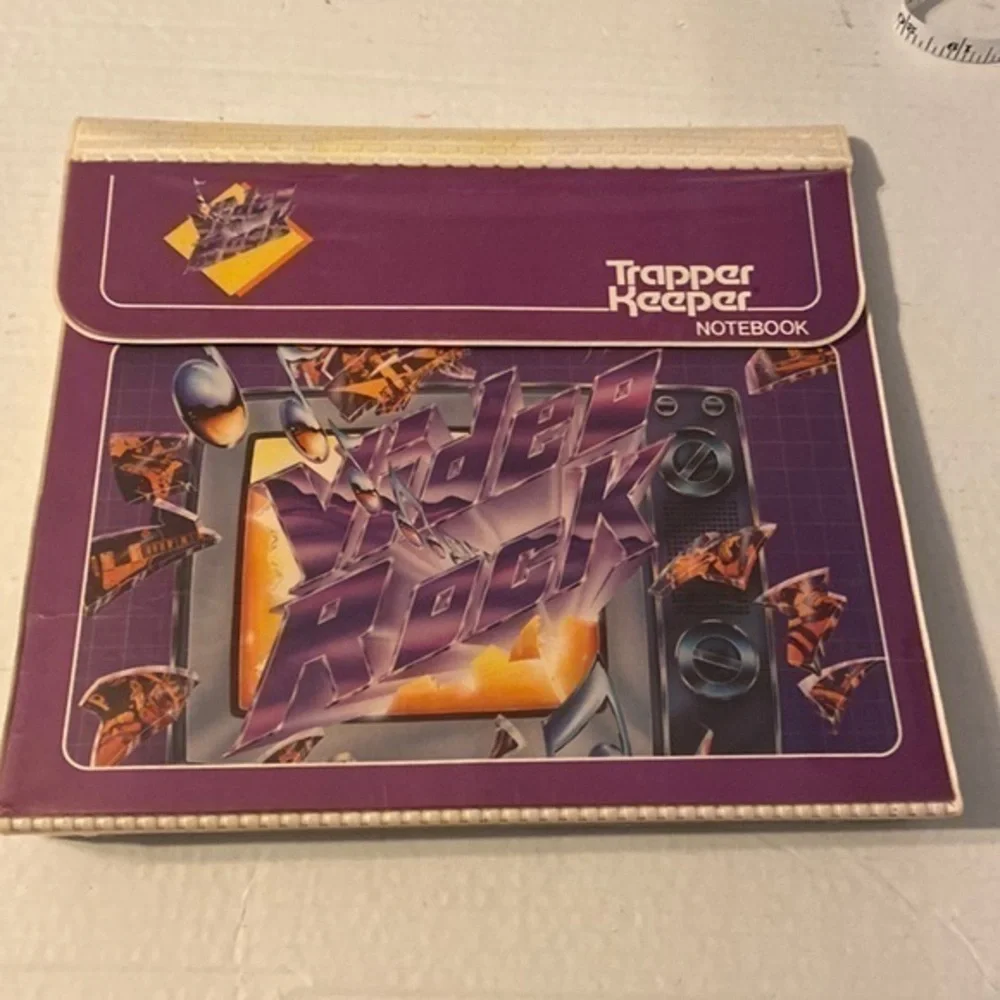 Vintage video Rock Trapper Keeper notebook